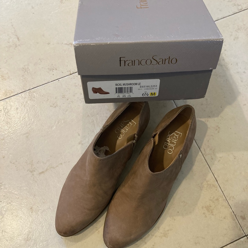 EUC Franco Sarto Rikki booties